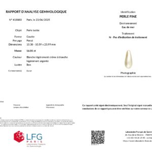 463. Perle fine goutte 1601ct page 00001