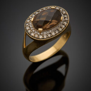 Lot 523 - vente 1142 - BAGUE ovale en or jaune… - 2025-08-08T10:00 4 1491441506 2