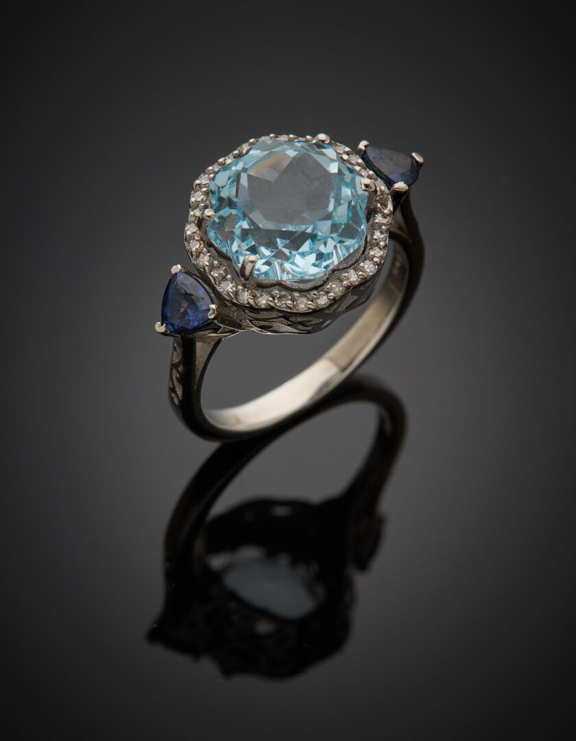 Lot 510 - vente 1142 - BAGUE en or gris (375‰)… - 2025-08-08T10:00 2 Lot 510 - vente 1142 - BAGUE en or gris (375‰)… - 2025-08-08T10:00 – Image 2