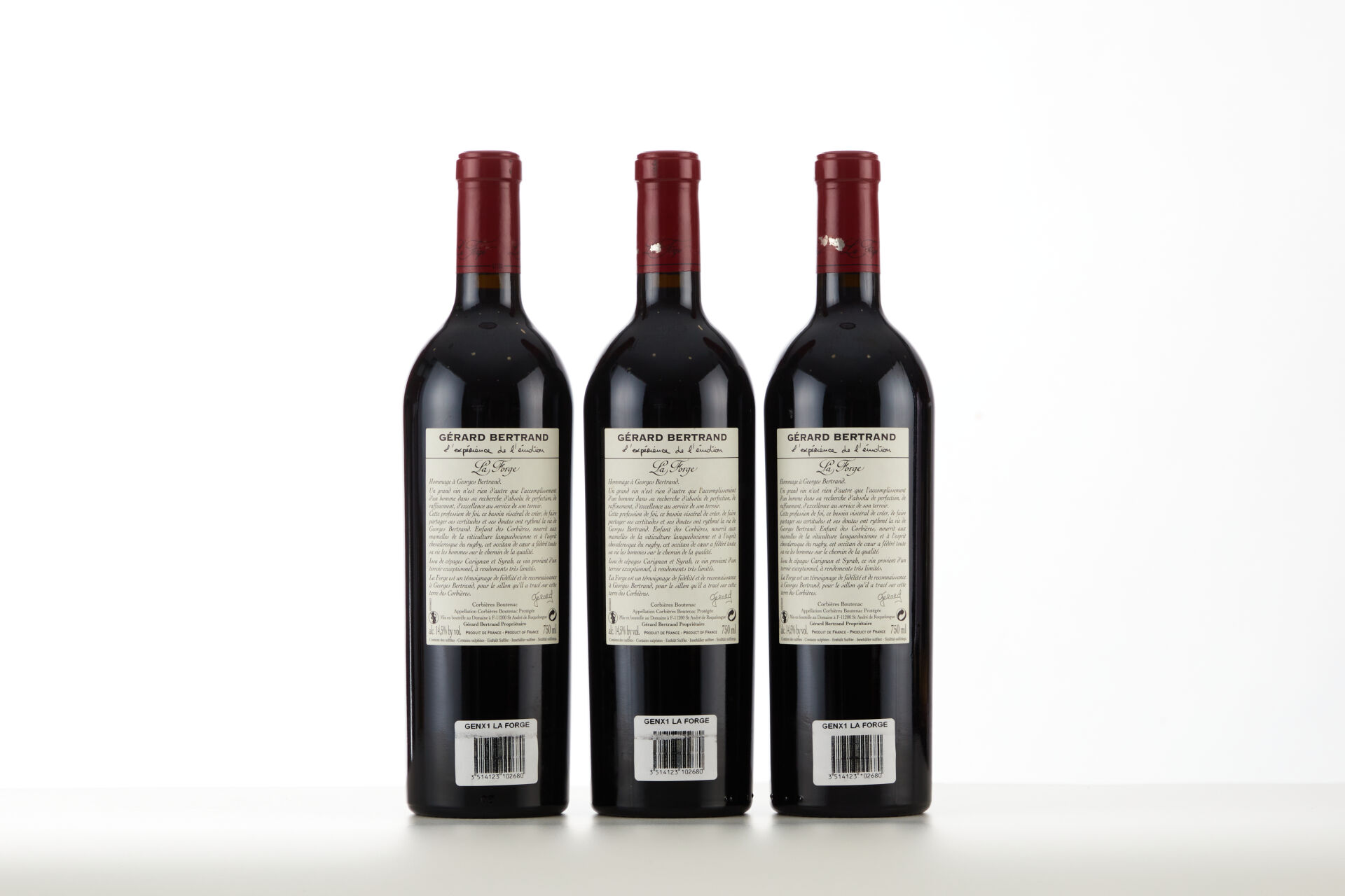 Lot 1104 - vente 1143 - 3 Bouteilles CORBIERES BOUTENAC "LA FORGE" - 2009… - 2025-08-10T14:30 2 Lot 1104 - vente 1143 - 3 Bouteilles CORBIERES BOUTENAC "LA FORGE" - 2009… - 2025-08-10T14:30 – Image 2