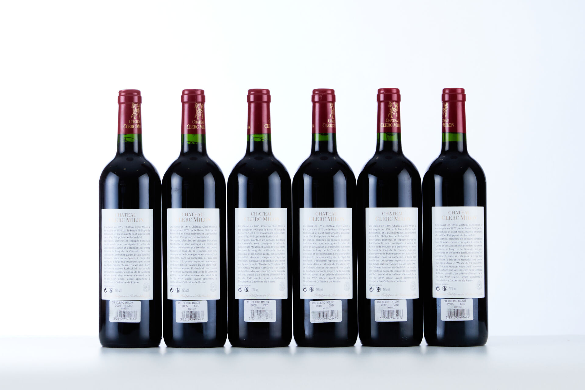 Lot 1054 - vente 1143 - 6 Bouteilles CHÂTEAU CLERC MILON - 2005… - 2025-08-10T14:30 2 Lot 1054 - vente 1143 - 6 Bouteilles CHÂTEAU CLERC MILON - 2005… - 2025-08-10T14:30 – Image 2