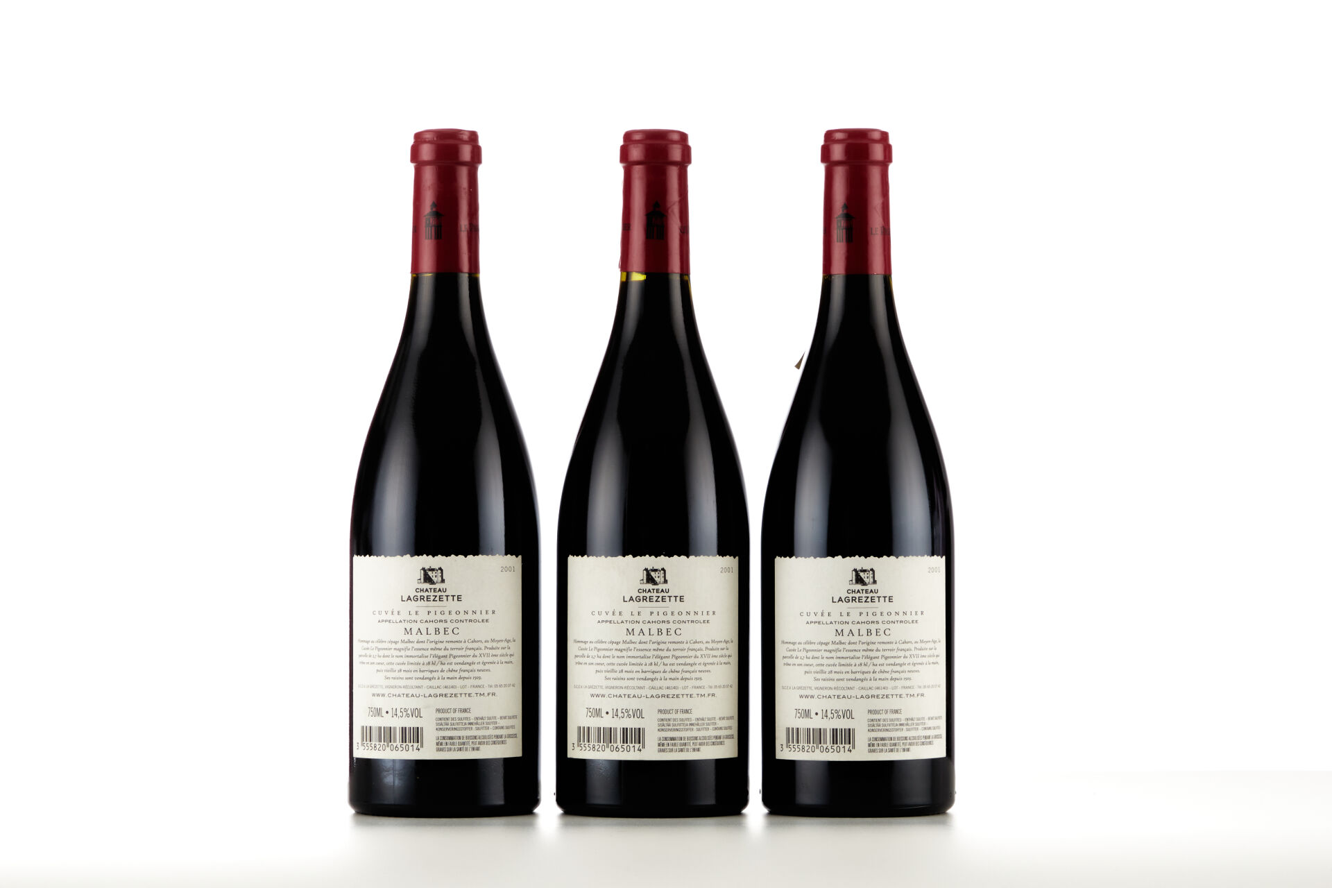 Lot 1194 - vente 1143 - 3 Bouteilles CAHORS "CUVEE LE PIGEONNIER" - 2001… - 2025-08-10T14:30 2 Lot 1194 - vente 1143 - 3 Bouteilles CAHORS "CUVEE LE PIGEONNIER" - 2001… - 2025-08-10T14:30 – Image 2