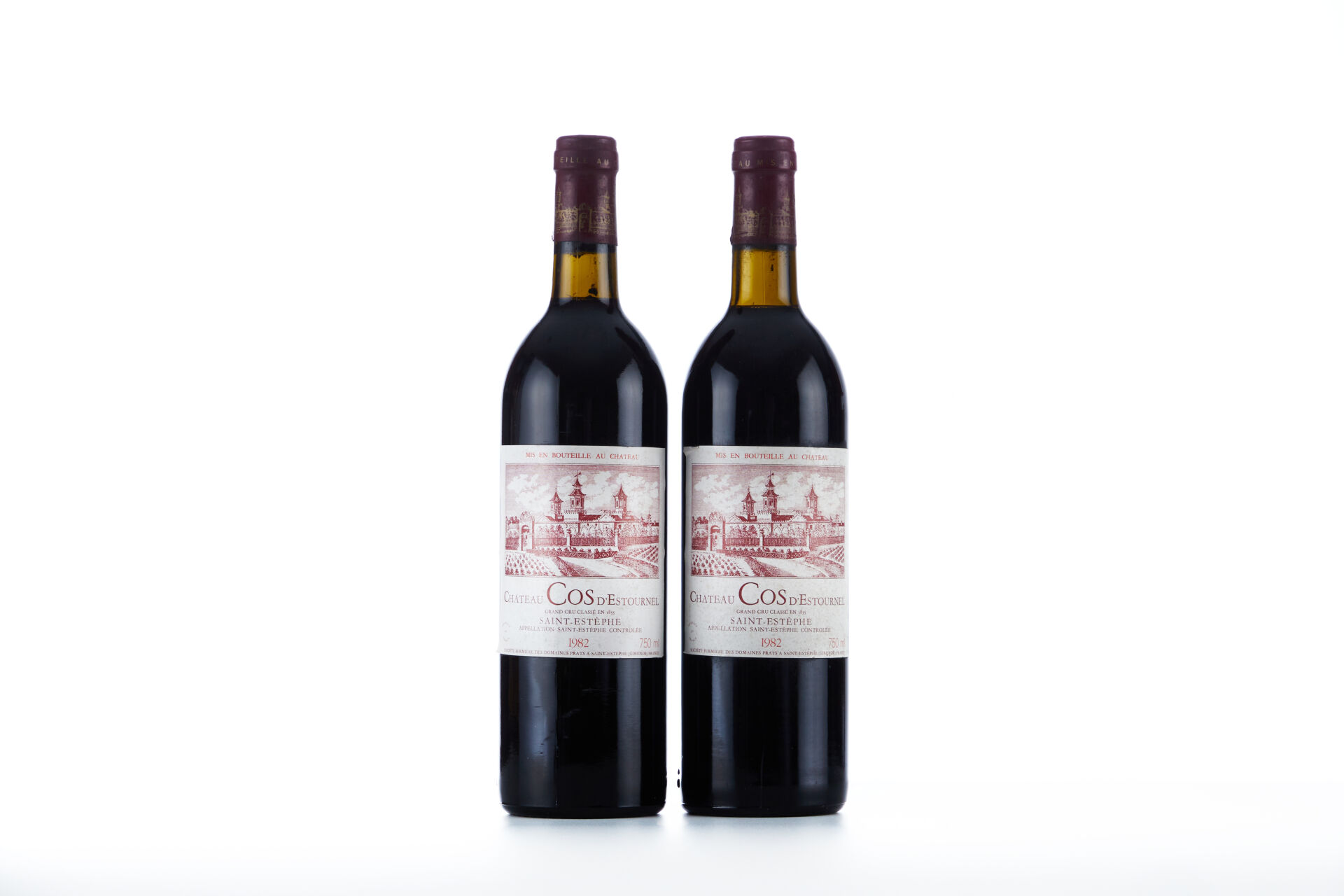 Lot 1106 - vente 1143 - 2 Bouteilles CHÂTEAU COS D'ESTOURNEL - 1982… - 2025-08-10T14:30 1 Lot 1106 - vente 1143 - 2 Bouteilles CHÂTEAU COS D'ESTOURNEL - 1982… - 2025-08-10T14:30