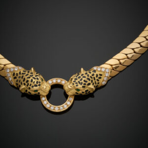 Alternative view of Lot 139 - vente 1242 - COLLIER "deux panthères" en or… - 2026-04-22T14:30