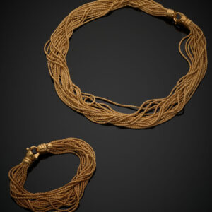 Lot 186 - vente 1242 - DEMI-PARURE "draperie" comprenant un COLLIER… - 2026-04-22T14:30