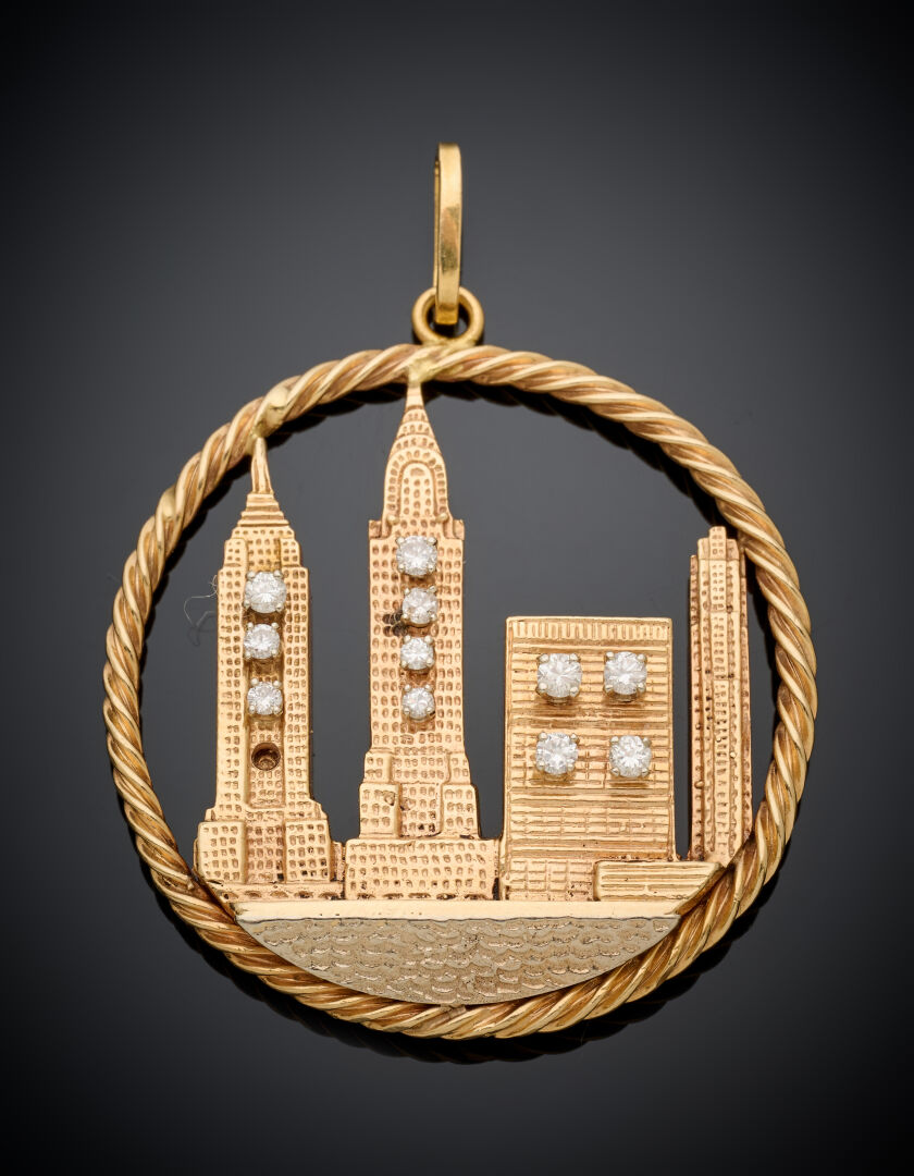 Lot 315 - vente 1244 - Important PENDENTIF circulaire "New York"… - 2026-08-07T10:00 1 Lot 315 - vente 1244 - Important PENDENTIF circulaire "New York"… - 2026-08-07T10:00